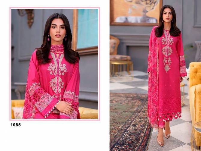 Sana Safinaz Vol 2 By Aasha Printed Cotton Pakistani Suits Wholesale Shop In Surat
